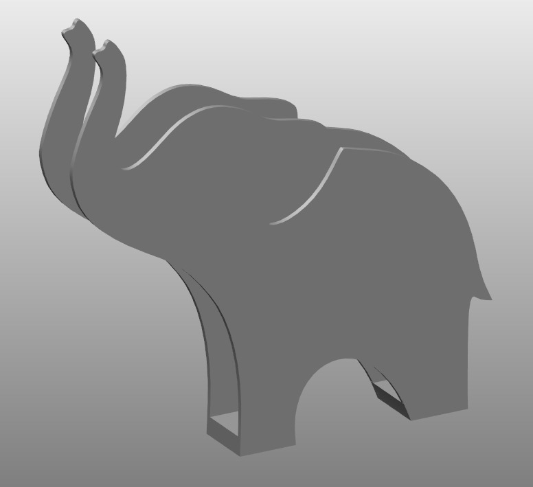 Elephant napkin holder