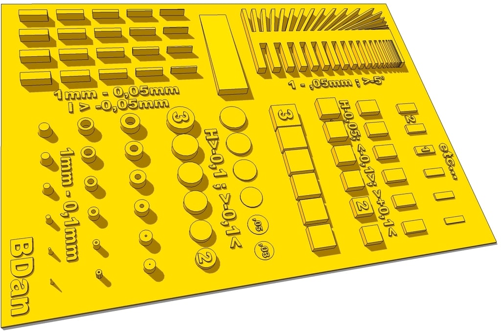 3D printer Calibration Matrix