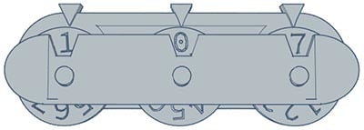Three Dial Hit Point Counter (alt) For Dungeons and Dragons or other Games