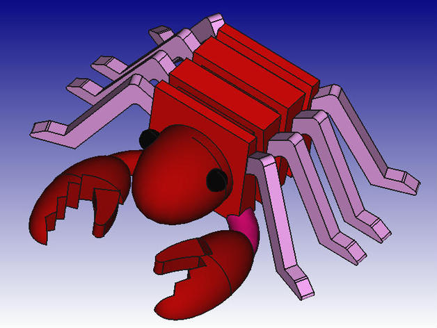 Lobster 3D Block Zoo