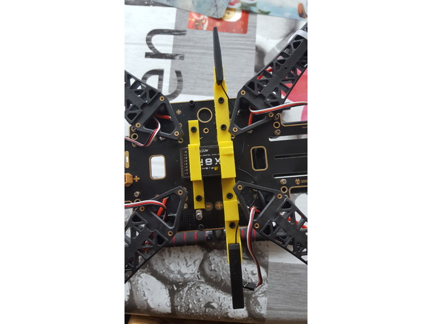FrSky X8R mount for S500 quadcopter frame