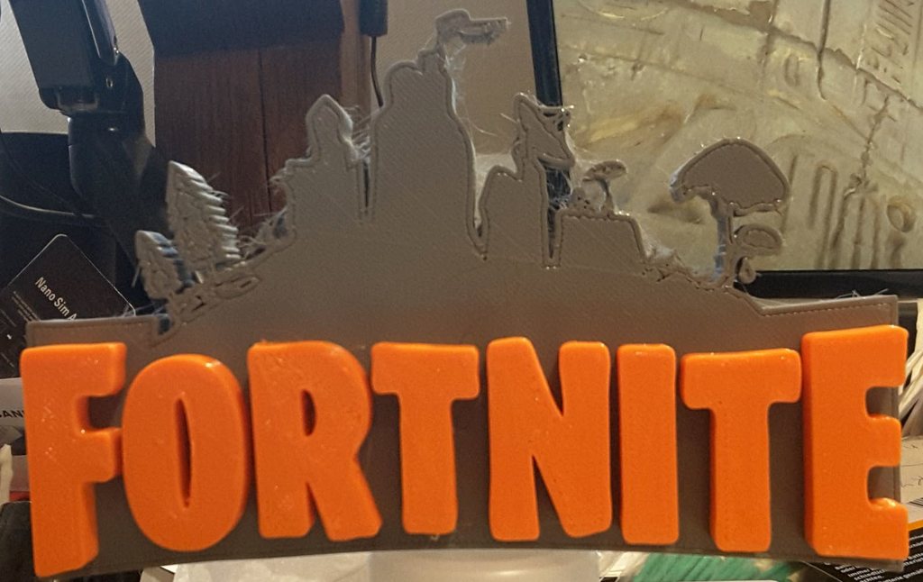 Fortnite Letters and background