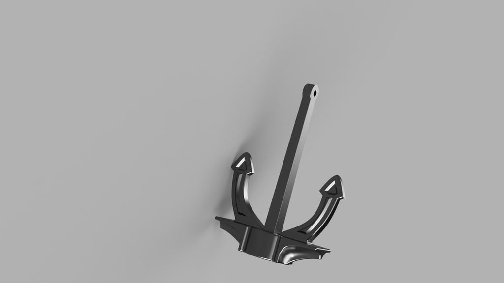 Hall anchor for model boats