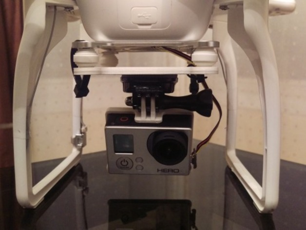 DJI Phantom 2/3 vision plus GoPro case mount