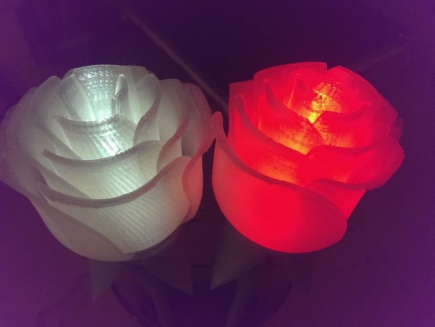 Lightup Rose With Stem Pluggable