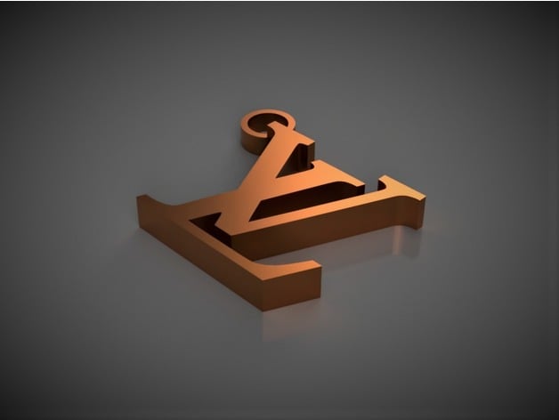 Louis Vuitton logo 3D model