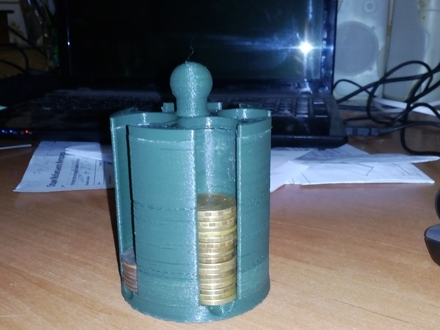 russian coin holder in car