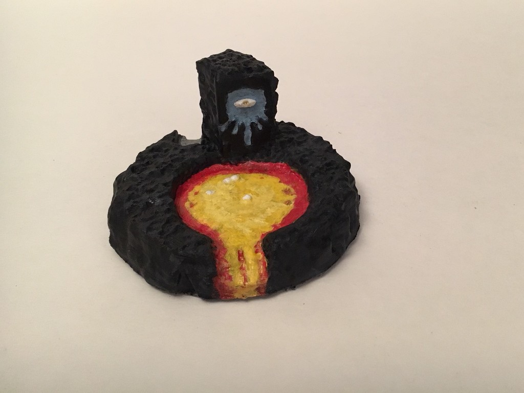 Miniature Lava Pool w/ Sacred Symbol