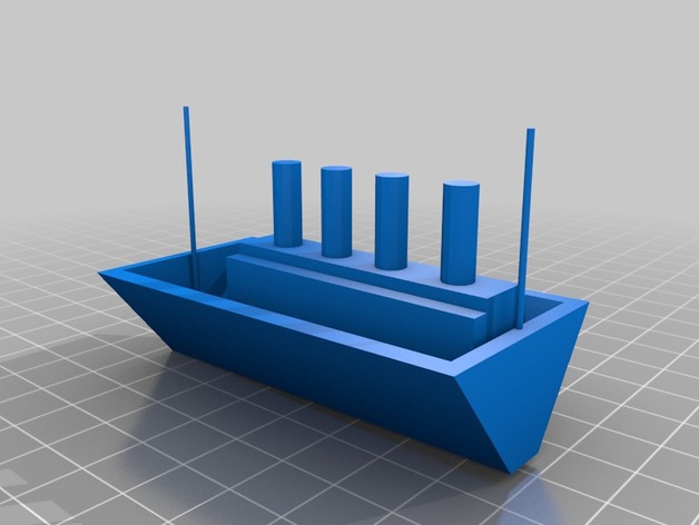 3D titanic ship