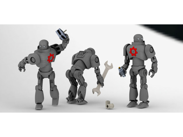 Posable RoBotnik action figure - print your own!