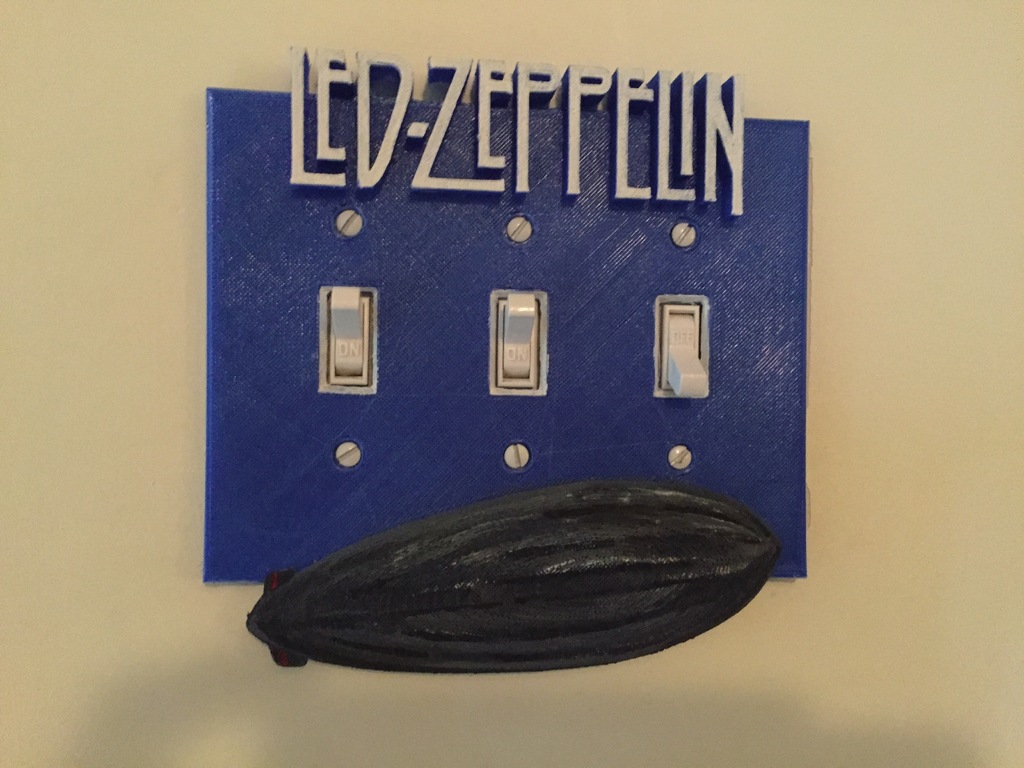 Led Zeppelin light switch plate