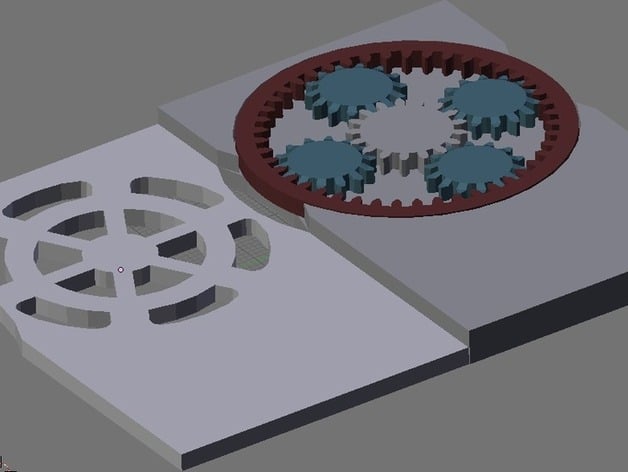 Planetary gear calling card (MakerBot Printable Version)
