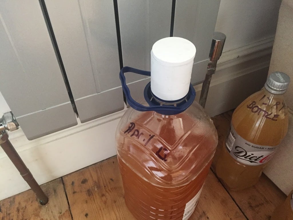 HomeBrew Airlock for 5L water bottle
