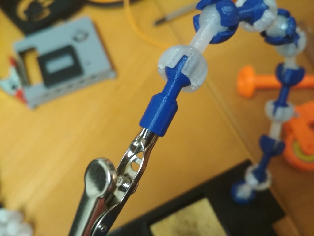 Customizable End Post for the Electronics Third Hand Soldering Stand