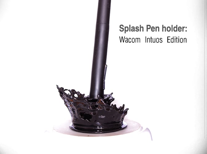 Splashing Pen holder; Wacom Intuos Edition