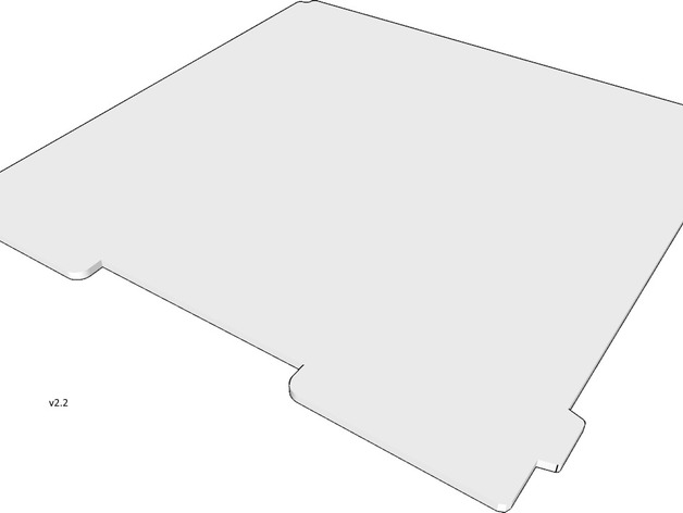 PCB Heatbed MK2a Plate (3 hole mounting) (DXF)