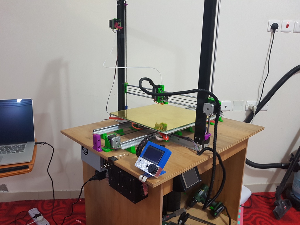 Large Prusa Clone 3D Printer ~ Green I3 Geni 