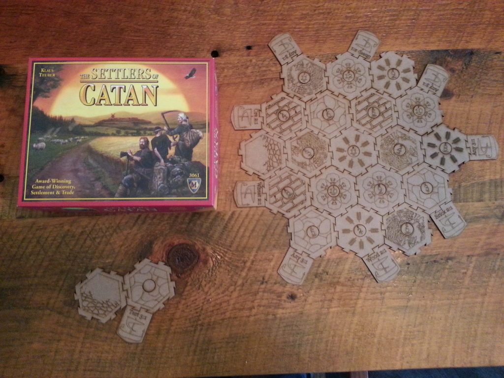 Settlers of Catan - single wheat tile DXF