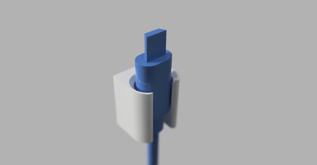 Micro USB Charge Cable Holder (rounded) + IKEA Malm Fit