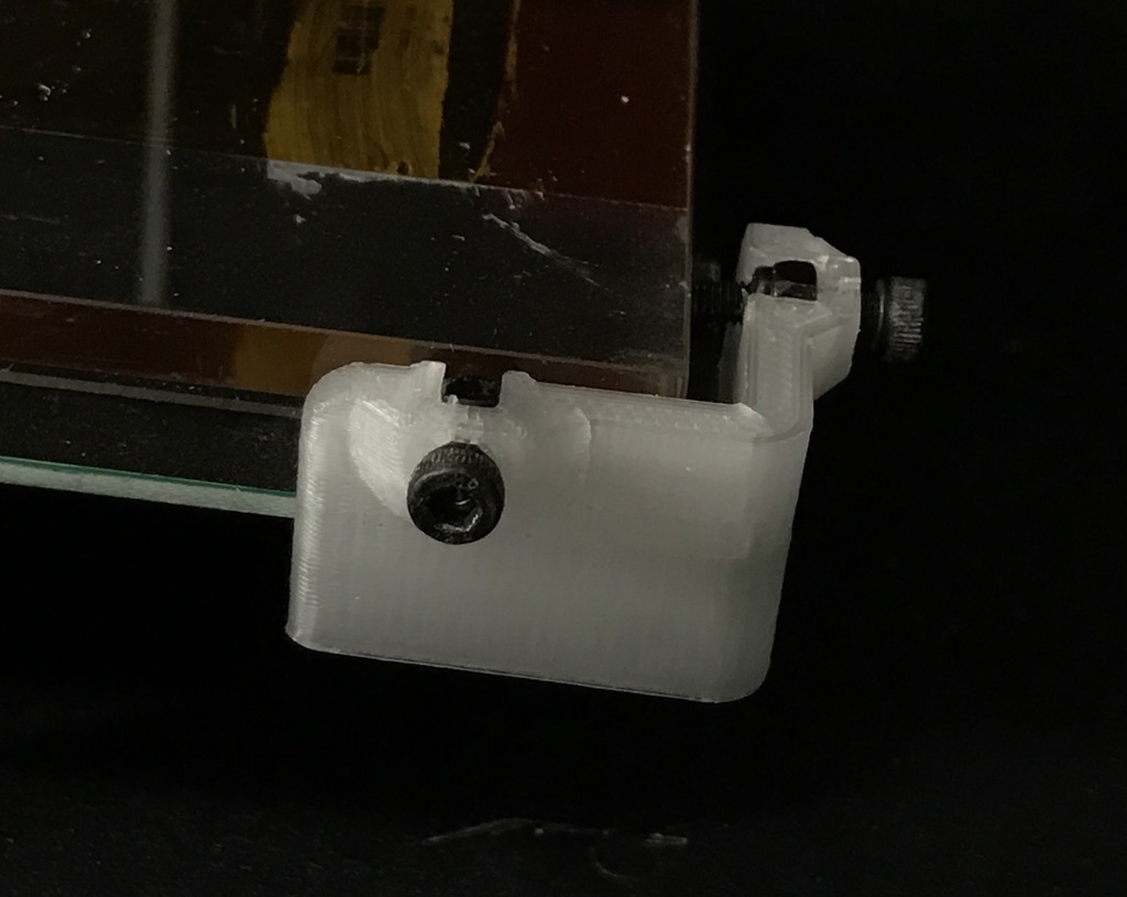 Flashforge Creator Pro Glass Bed clamps