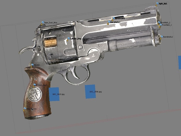 "The Good Samaritan" Prop Gun, From the movie Hellboy Photogrammetry Scan