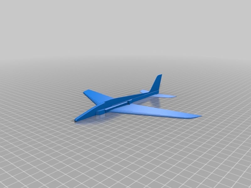 Glider, rubber-band powered
