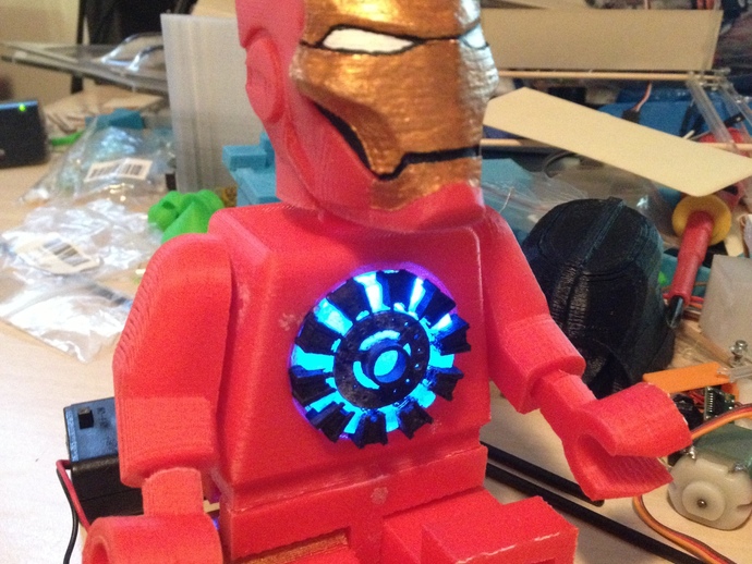 Light Up Lego Iron Man