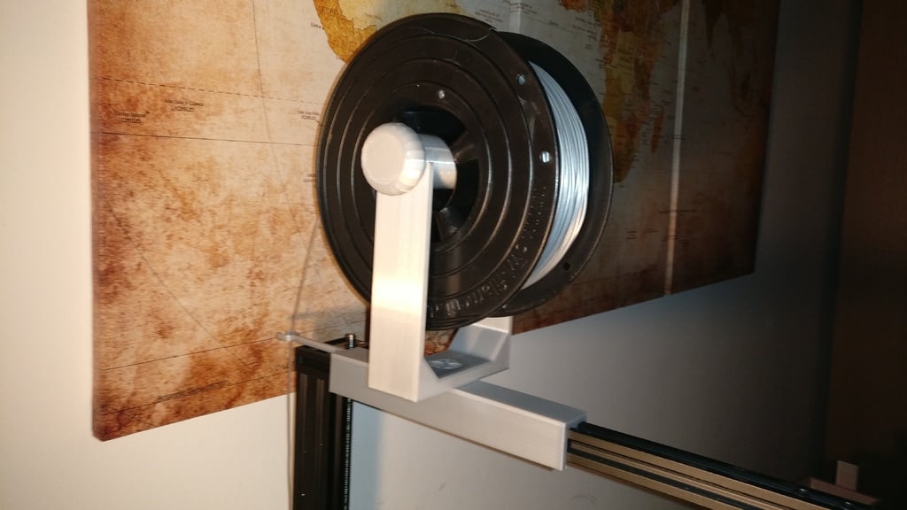 Clip-on Top Spoolholder for CR-10 and others with 20mm Aluminium Extrusion on Top