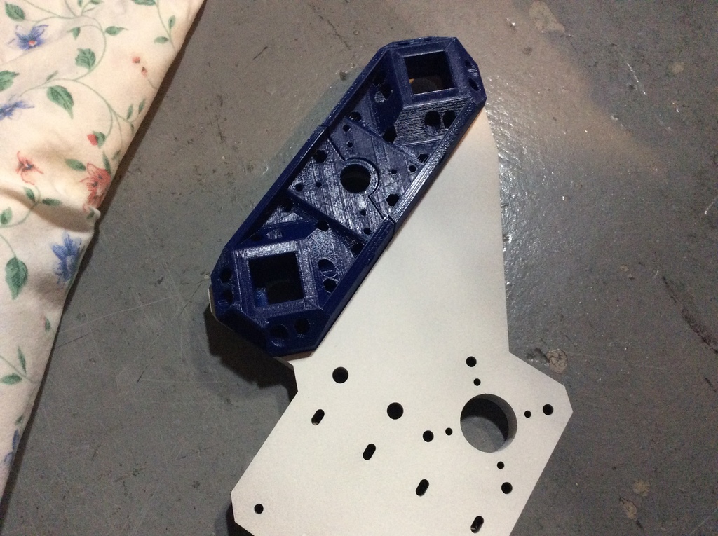 Root 3 CNC X Axis Box Section Mount 1'x1' Remix