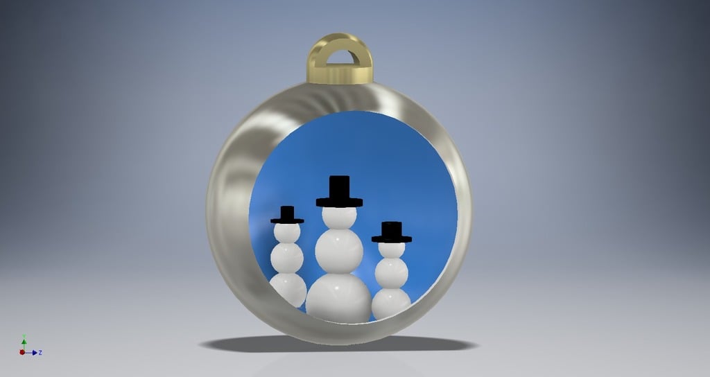 Snowman Ball Ornament