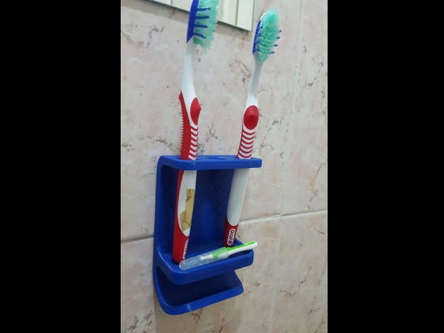 Toothbrush and Toothpaste Holder