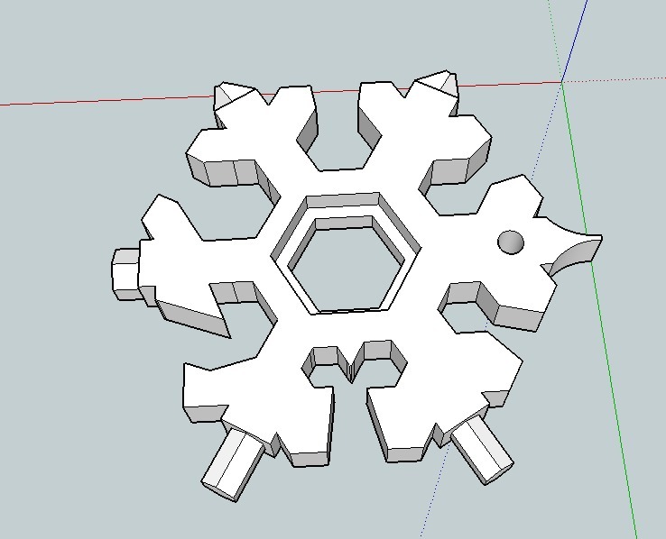 Snowflake multi tool print 5