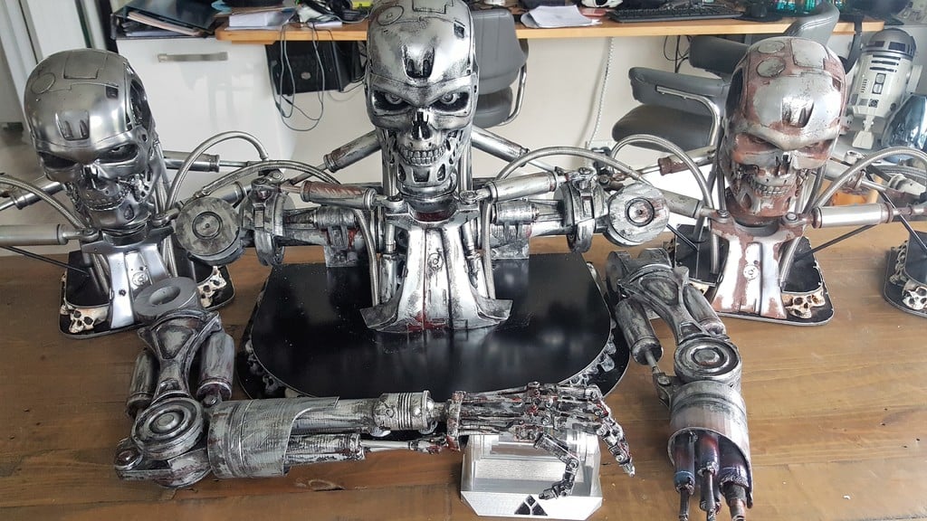 Terminator T800 Split Shoulders Bust Concept by Jace1969 - Thingiverse