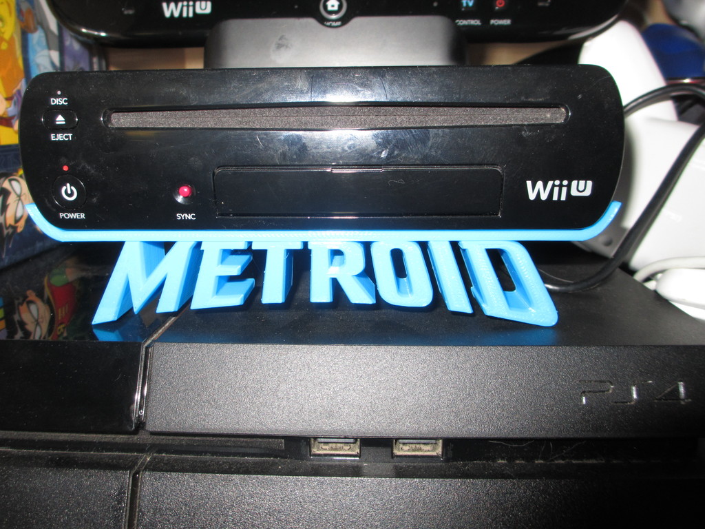 Nintendo Wii U Horizontal Stand W/ Metroid Logo