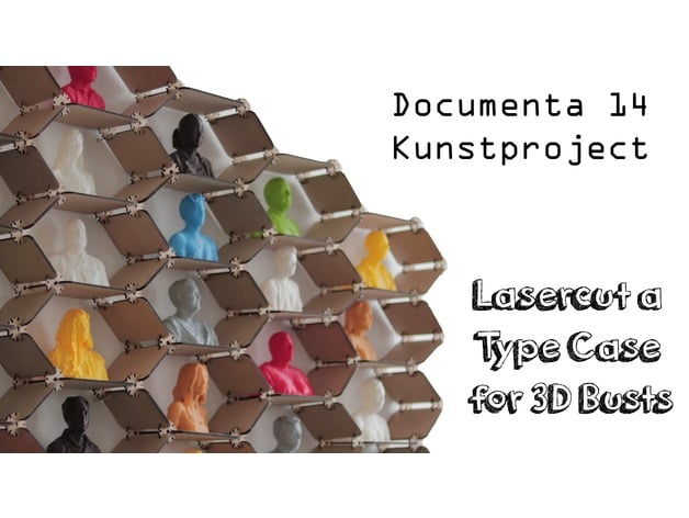 Lasercut A Type Case For 3D Busts Setzkasten Lasern Für 3D Büsten
