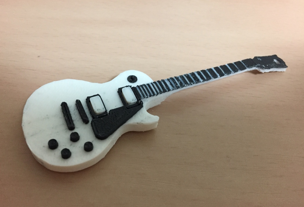 Les Paul guitar-shaped keychain