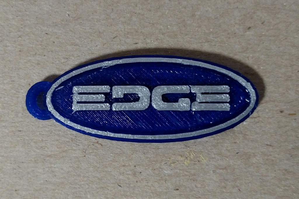 Ford Edge Ambigram Keyring