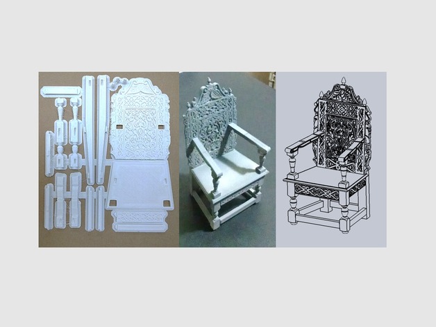 1/10 Scale Wainscot Chair Kit