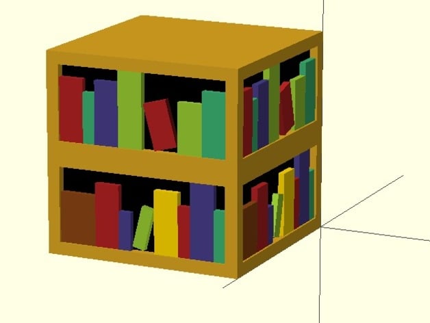 Minecraft Bookshelf By Johnbentcope Thingiverse