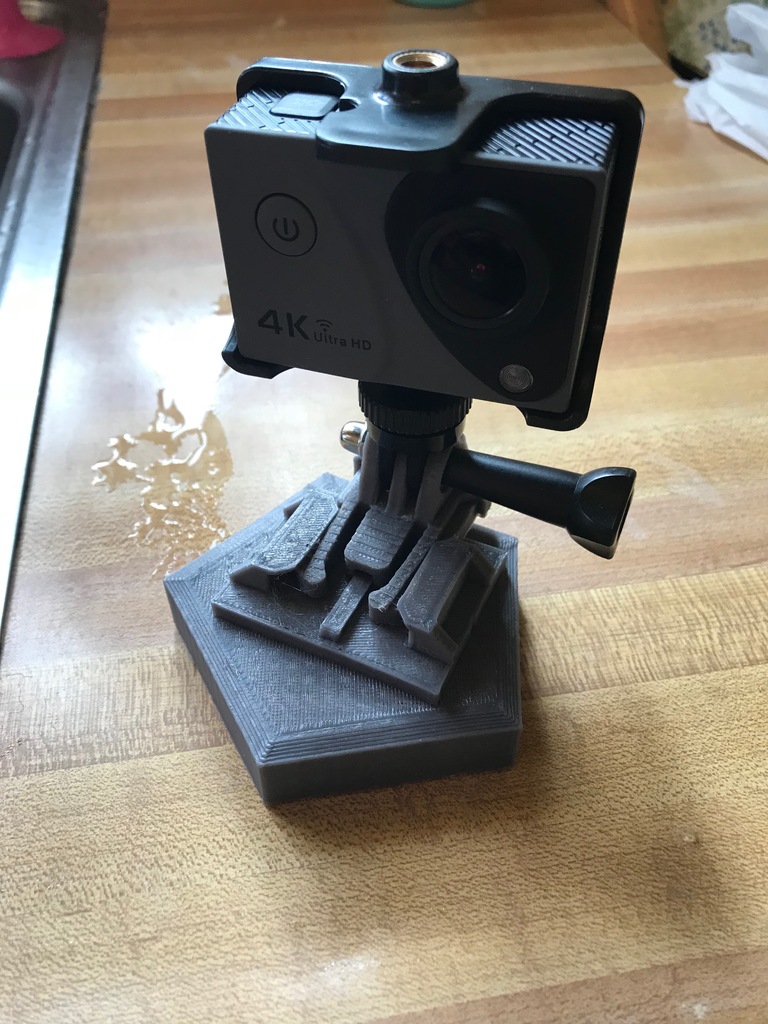 GoPro buckle base/stand (5 sides, decorative)