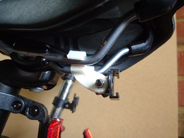 Rear bolt mount bike light clip