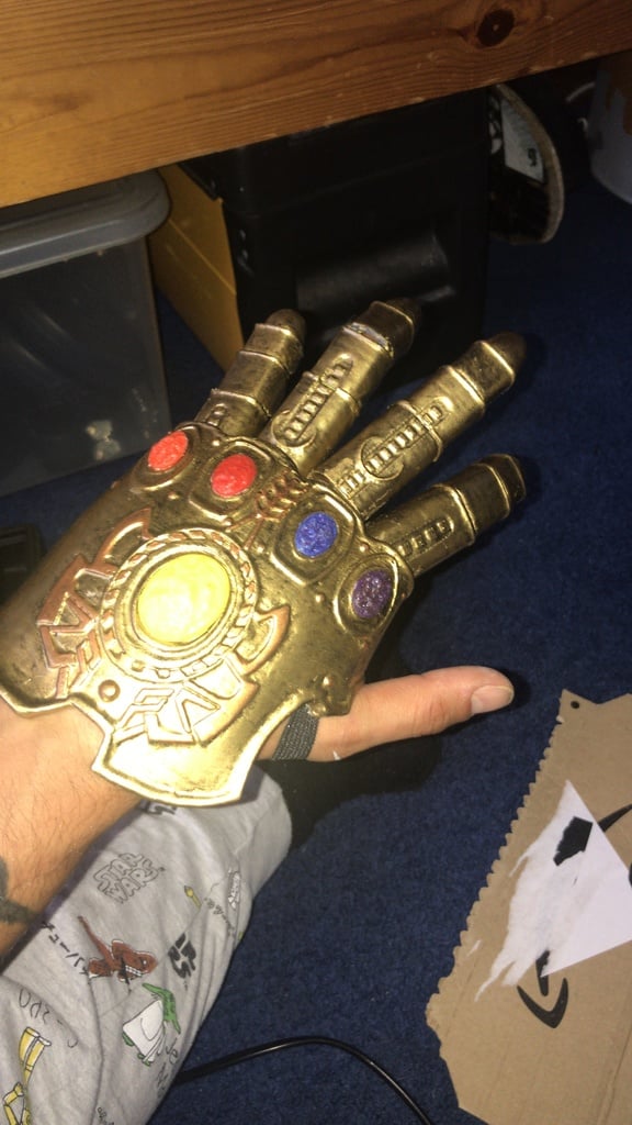 Infinity Gauntlet articulated fingers for glove
