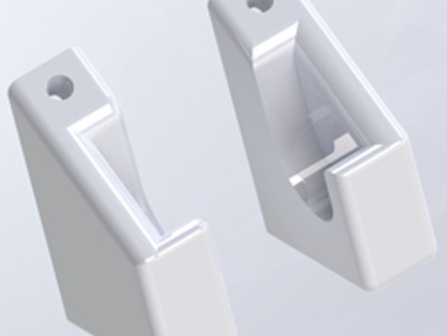 Filament rod brackets for vertical mounting on table legs