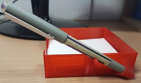 Desk note paper holder (including pen stand)