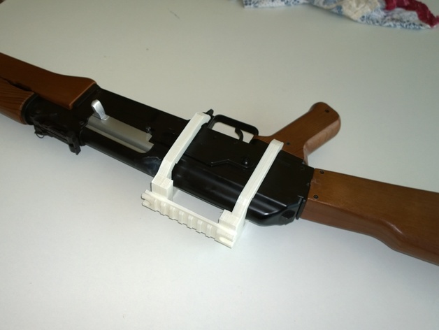Picatinny rail adapter for AK-47