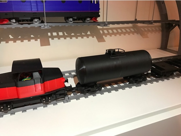 Tanker car for OS-Railway - fully 3D-printable railway system!