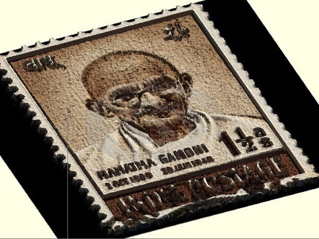 Gandhi Lithophane