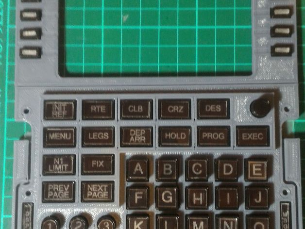 FMC (Flight Management Computer) for Boeing 737 lightable Buttons for thing 774564