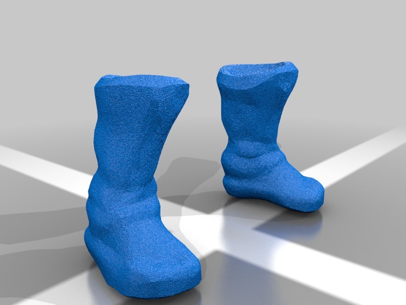 Simplified Sculptris OBJ Bits: Fantasy Shoes and Boots