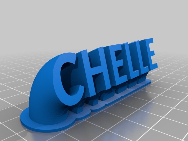 CHELLE Customized Sweeping name plate